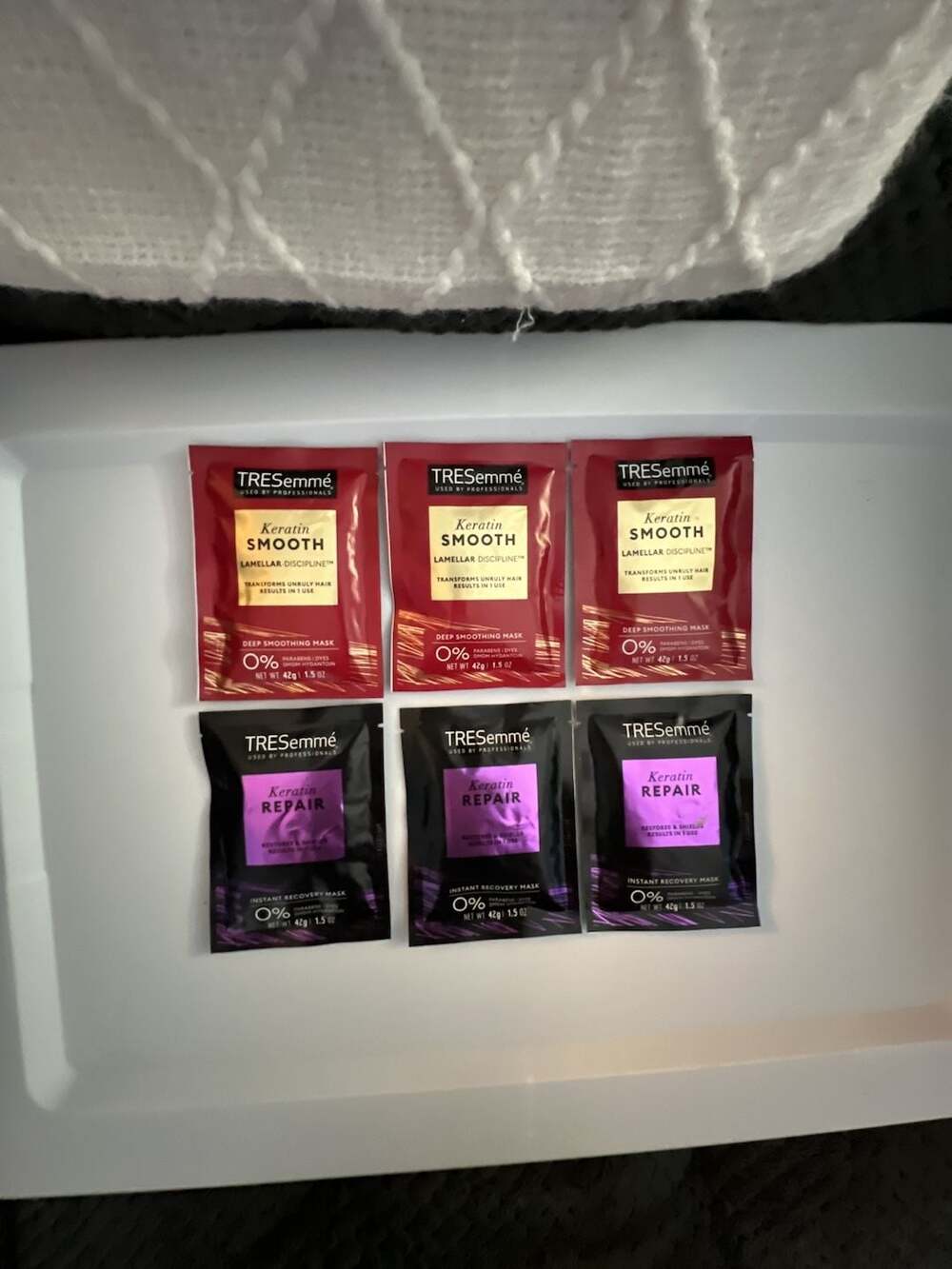 TRESemme Keratin Smooth & Repair Hair Mask Pack of 6
3 keratin smooth
3 keratin